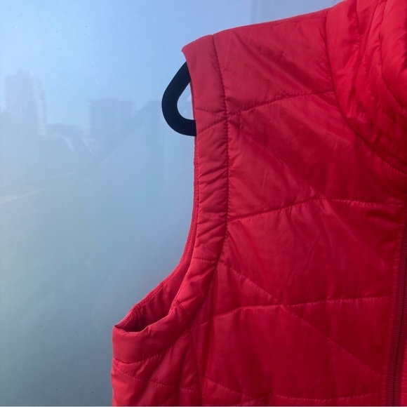 COLUMBIA Sz L Omni Heat and Omni Shield Zipper Garage Closure Pockets Vest - Picture 7 of 12